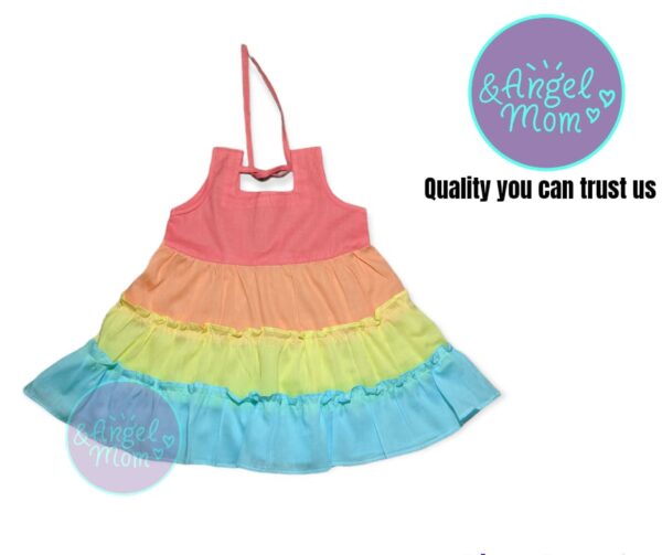 Cotton Stylish Baby Frocks ( Exquisite Rainbow )