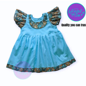 Cotton Stylish Baby Frocks ( Light baby Blue )