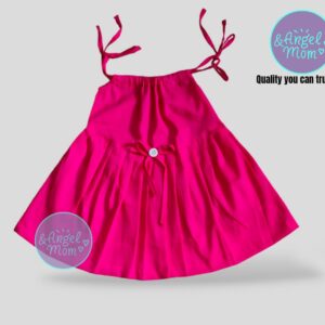 Cotton Stylish Baby Frocks (Summer Bright Pink )